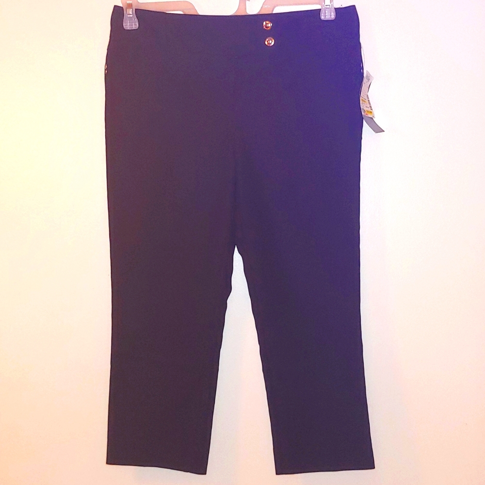Attyre Petite Cropped Stretch Pants, Size 8P NWT